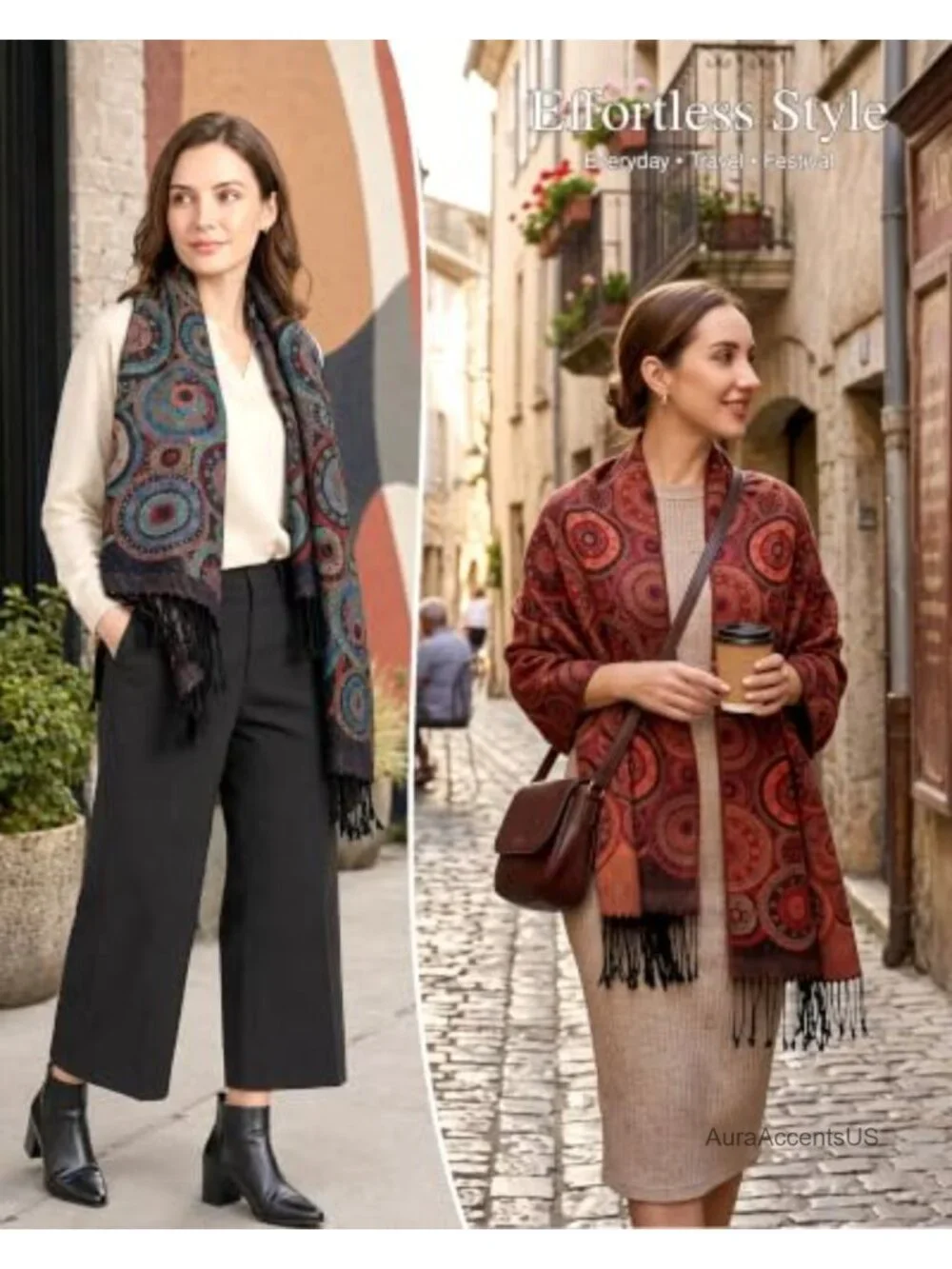 Viscose Bohemian Medallion Jacquard Pashmina Scarf Festival Wrap